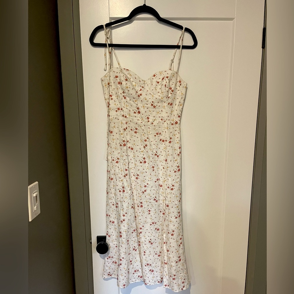 Reformation Floral Linen Summer Dress
